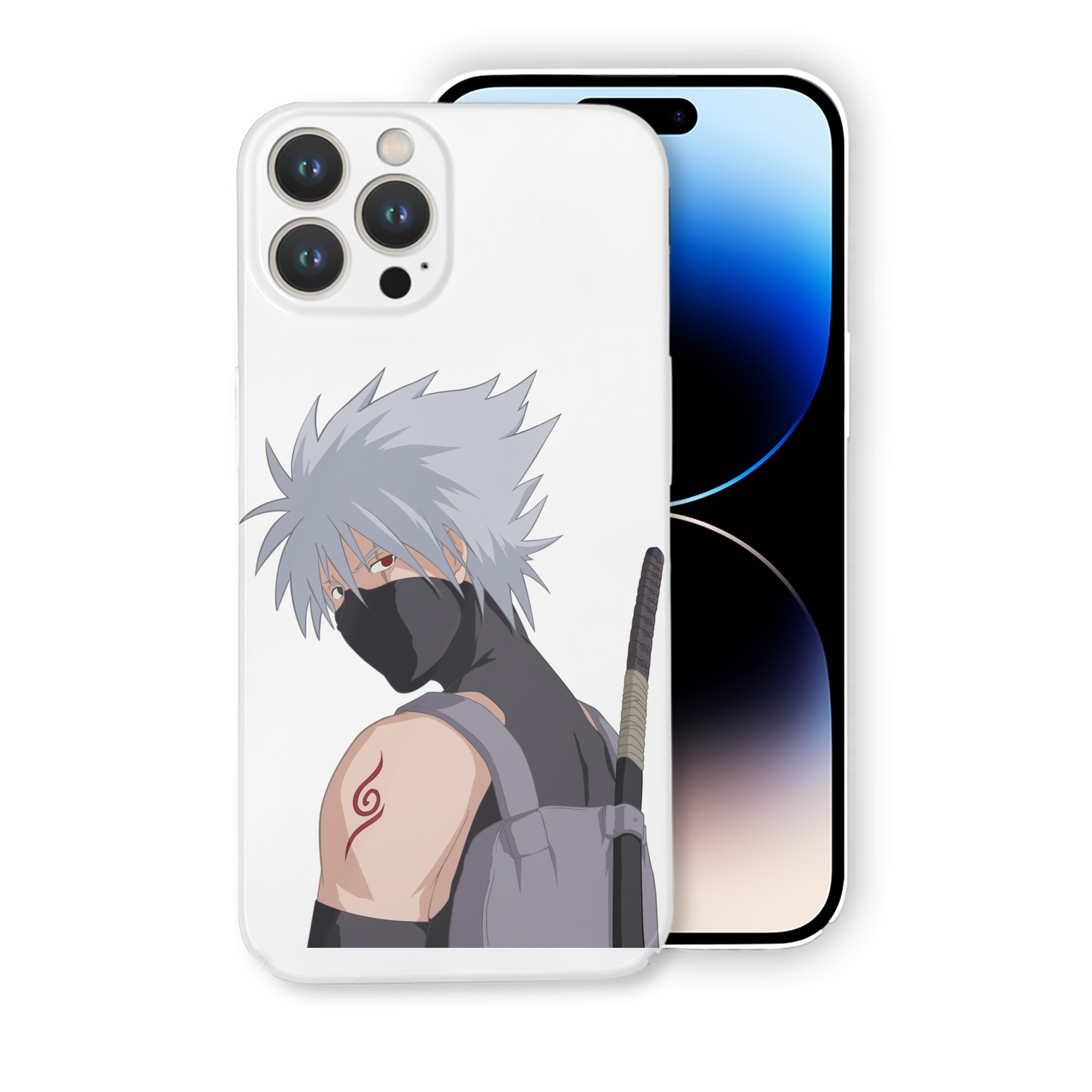 （画像用） NARUTO -ナルト- はたけ カカシ Hatake Kakashi 【iPhone 14シリーズ対応】ハードケース